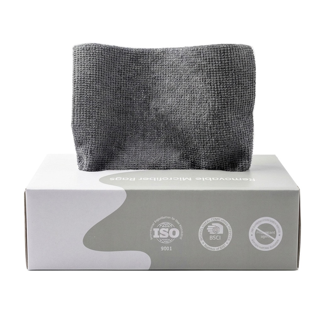 KG744464 Салфетки из микрофибры GRAPHITE, серый, 20х20 см, 20 шт/упак, KIMRIK