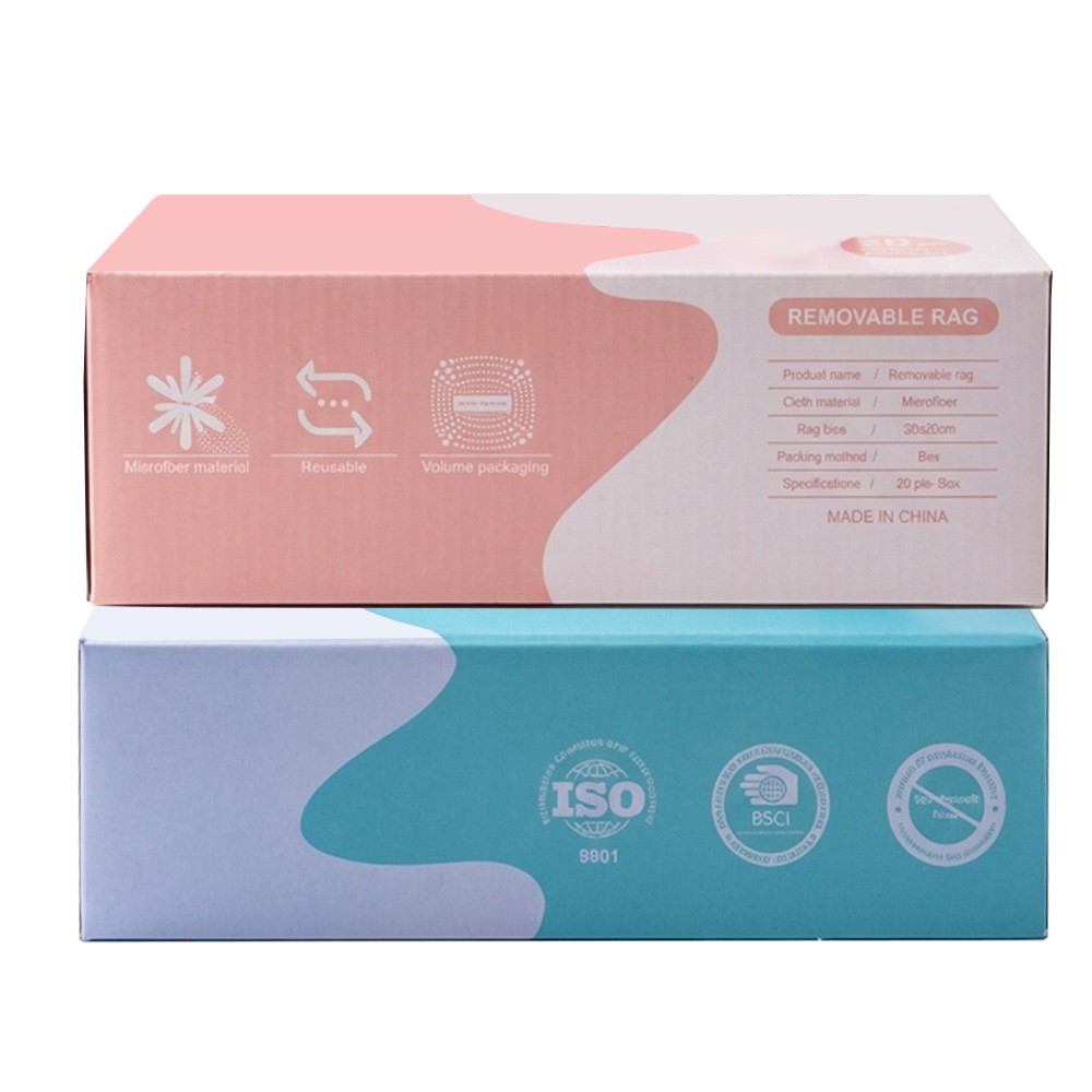 KG744853/2 НАБОР Салфетки из микрофибры SAKURA&SKY BLUE, розовый+голубой, 20 шт х 2 упак, KIMRIK